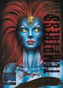 1995 Fleer Marvel Masterpieces - E-Motion Signature Series #136 Mystique Front