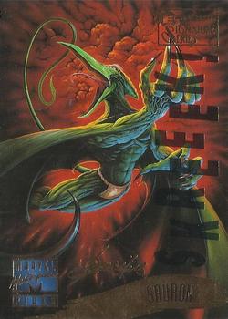1995 Fleer Marvel Masterpieces - E-Motion Signature Series #142 Sauron Front