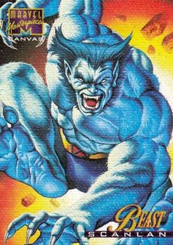 1995 Fleer Marvel Masterpieces - Canvas #2 Beast Front