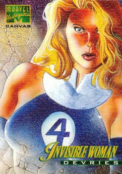 1995 Fleer Marvel Masterpieces - Canvas #11 Invisible Woman Front