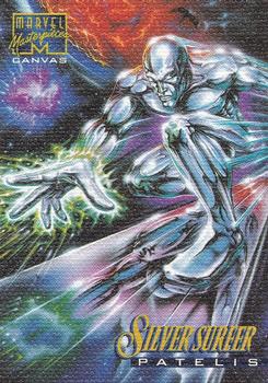 1995 Fleer Marvel Masterpieces - Canvas #19 Silver Surfer Front