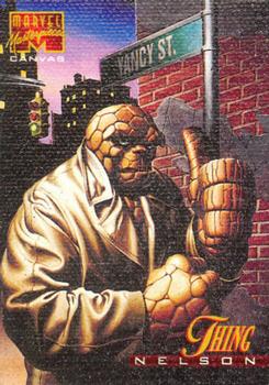 1995 Fleer Marvel Masterpieces - Canvas #21 Thing Front