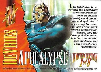 1995 Fleer Marvel Masterpieces - Holoflash #1 Apocalypse Back