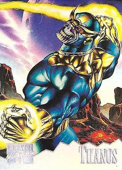 1995 Fleer Marvel Masterpieces - Holoflash #7 Thanos Front