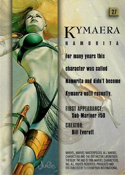 1996 Fleer/SkyBox Marvel Masterpieces #27 Kymaera Back