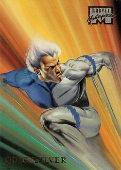 1996 Fleer/SkyBox Marvel Masterpieces #37 Quicksilver Front