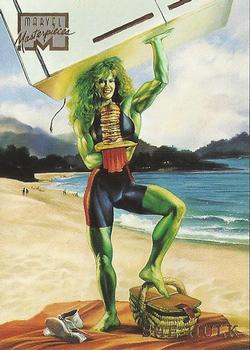 1996 Fleer/SkyBox Marvel Masterpieces #42 She-Hulk Front
