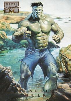 1996 Fleer/SkyBox Marvel Masterpieces #98 Hulk Front