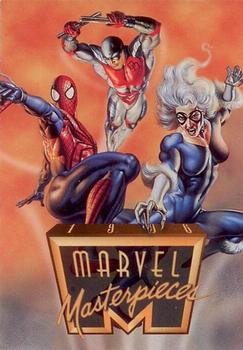 1996 Fleer/SkyBox Marvel Masterpieces #100 Checklist Front