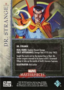 2007 SkyBox Marvel Masterpieces #25 Dr. Strange Back