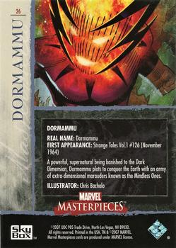 2007 SkyBox Marvel Masterpieces #26 Dormammu Back