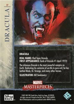 2007 SkyBox Marvel Masterpieces #27 Dracula Back