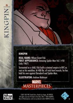 2007 SkyBox Marvel Masterpieces #46 Kingpin Back
