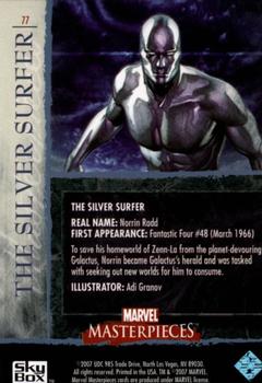 2007 SkyBox Marvel Masterpieces #77 The Silver Surfer Back