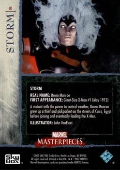 2007 SkyBox Marvel Masterpieces #81 Storm Back
