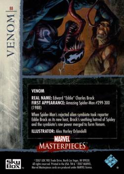 2007 SkyBox Marvel Masterpieces #88 Venom Back