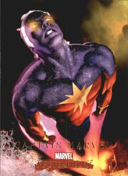 2008 Upper Deck Marvel Masterpieces Set 2 #9 Captain Marvel Front
