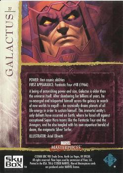 2008 Upper Deck Marvel Masterpieces Set 2 #27 Galactus Back