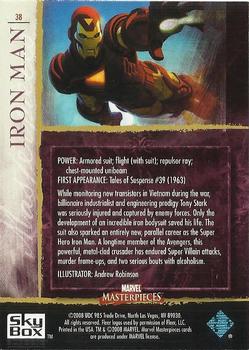 2008 Upper Deck Marvel Masterpieces Set 2 #38 Iron Man Back