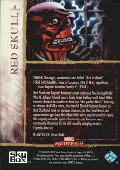 2008 Upper Deck Marvel Masterpieces Set 2 #67 Red Skull Back