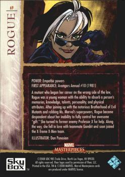 2008 Upper Deck Marvel Masterpieces Set 2 #69 Rogue Back