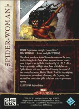 2008 Upper Deck Marvel Masterpieces Set 2 #81 Spider-Woman Back