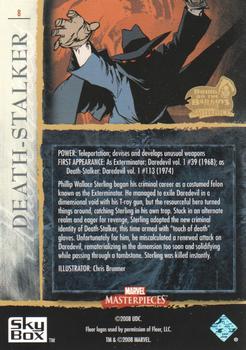 2008 Upper Deck Marvel Masterpieces 3 #8 Death-Stalker Back