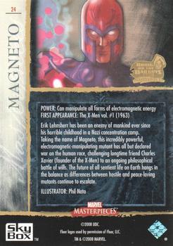 2008 Upper Deck Marvel Masterpieces 3 #24 Magneto Back