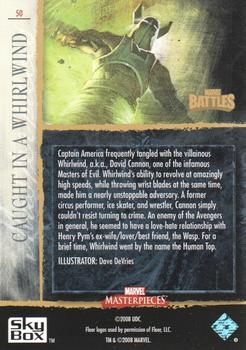 2008 Upper Deck Marvel Masterpieces 3 #50 Caught in a Whirlwind Back