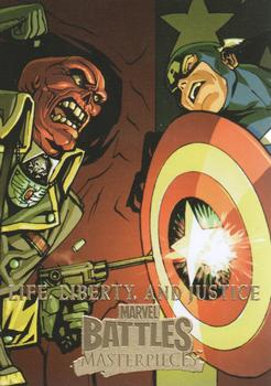 2008 Upper Deck Marvel Masterpieces 3 #59 Life, Liberty, and Justice Front