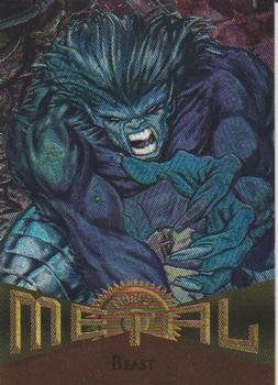 1995 Metal Marvel #1 Beast Front
