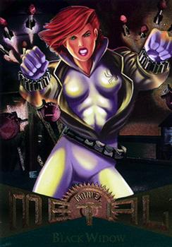 1995 Metal Marvel #10 Black Widow Front