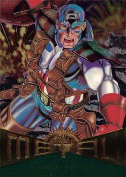 1995 Metal Marvel #11 Captain America Front
