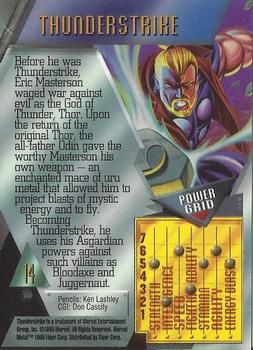 1995 Metal Marvel #14 Thunderstrike Back