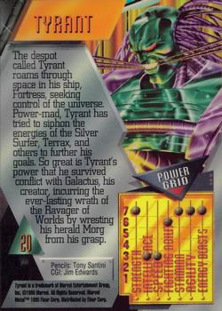 1995 Metal Marvel #20 Tyrant Back