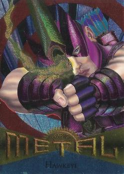 1995 Metal Marvel #22 Hawkeye Front