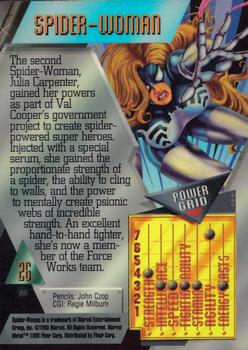 1995 Metal Marvel #26 Spider-Woman Back