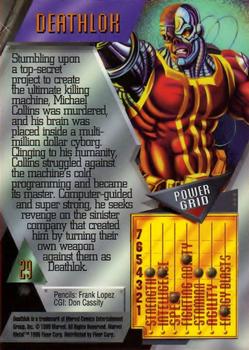 1995 Metal Marvel #29 Deathlok Back