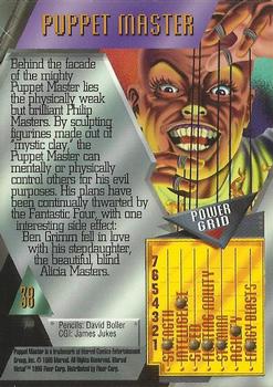 1995 Metal Marvel #38 Puppet Master Back