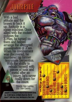 1995 Metal Marvel #48 Junkpile Back