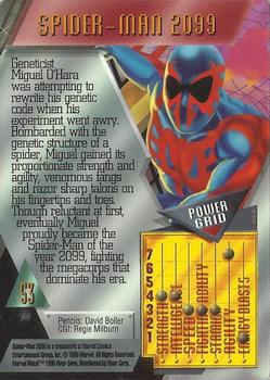 1995 Metal Marvel #53 Spider-Man 2099 Back