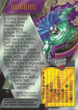 1995 Metal Marvel #60 Morbius Back