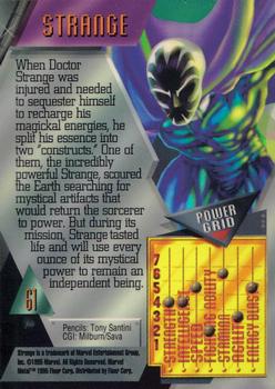 1995 Metal Marvel #61 Strange Back