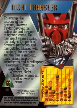 1995 Metal Marvel #66 Night Thrasher Back