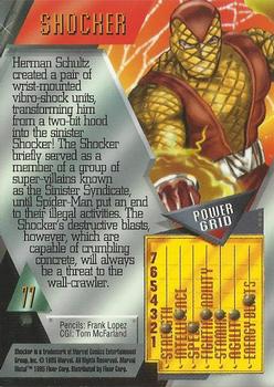1995 Metal Marvel #77 Shocker Back