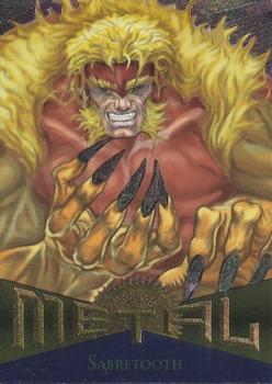 1995 Metal Marvel #115 Sabretooth Front