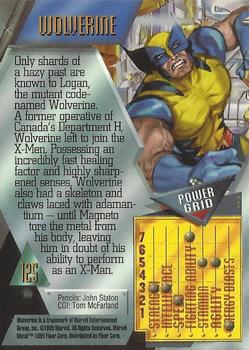1995 Metal Marvel #125 Wolverine Back