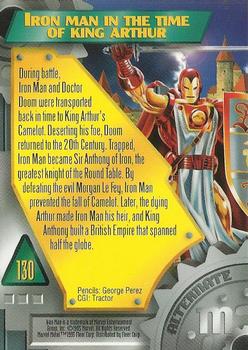 1995 Metal Marvel #130 Iron Man Back