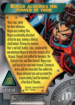 1995 Metal Marvel #132 Rogue Back