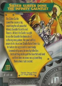 1995 Metal Marvel #133 Silver Surfer Back